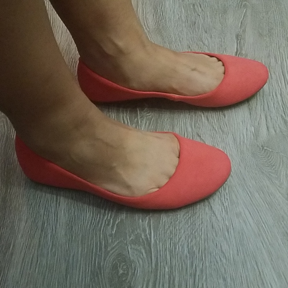 🎉HP🎉 Mix No 6 Coral textured ballet flats 7 - Picture 8 of 8